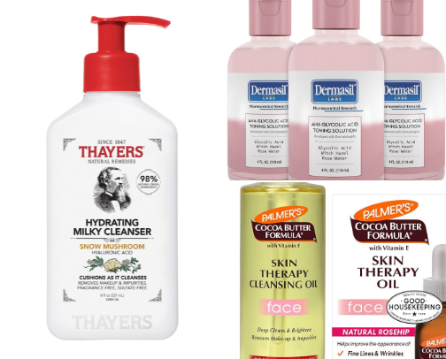 My Favorite skin care products cover photo collage