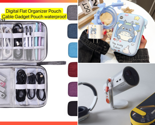 Digital accessories cover photo collage