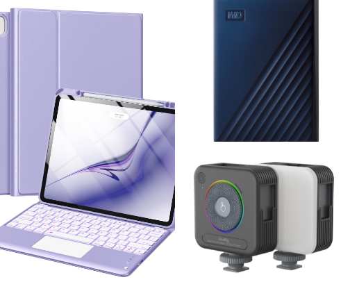 Tech and Accessories cover photo collage