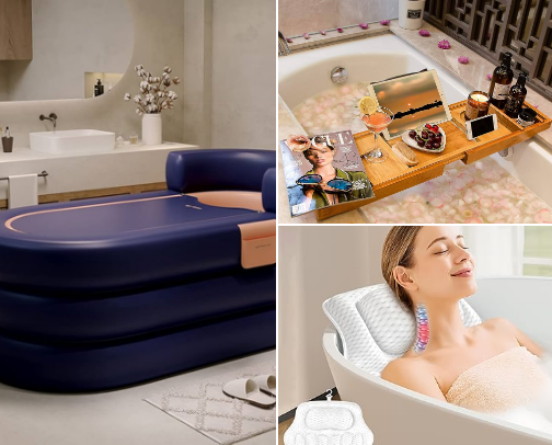 Home spa cover photo collage