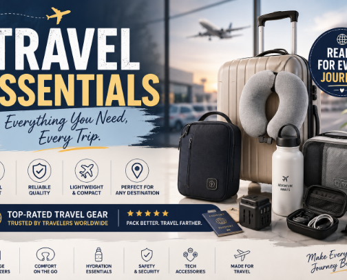 Travel Essentials You’ll Actually Use cover photo collage