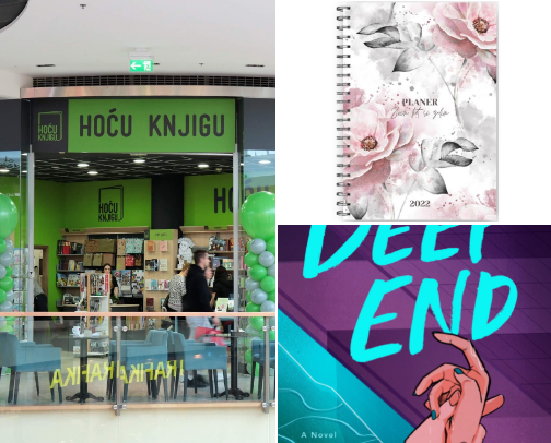 Bookish things cover photo collage