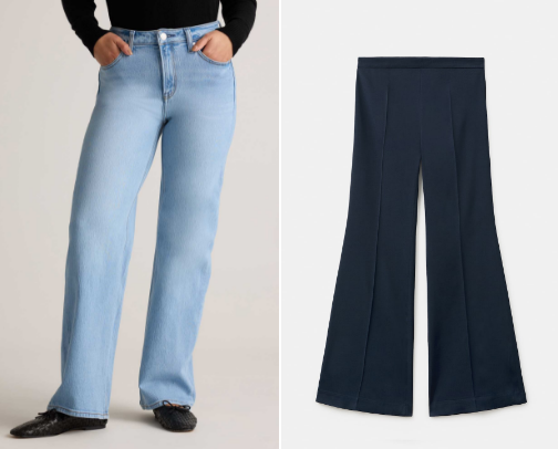 Women's jeans cover photo collage