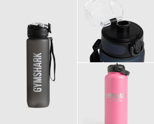 Gymshark Sport Bottle cover photo collage