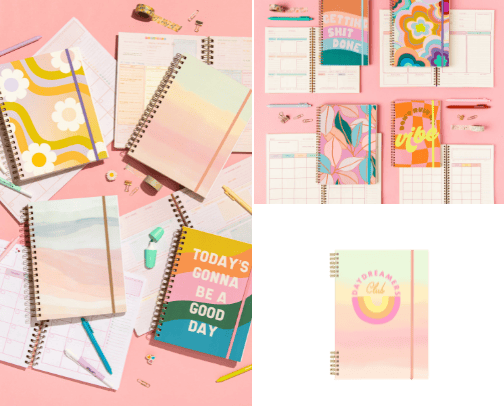 Girlie Stationary Items cover photo collage