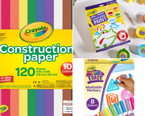 Essentials for a kids craft corner cover photo collage