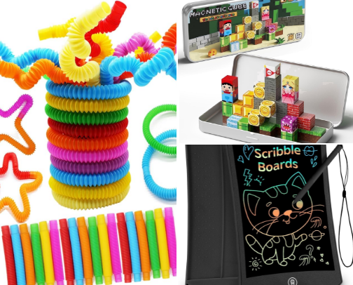 Toddler Travel Toys for Busy Hands and Happy Minds On-the-Go cover photo collage