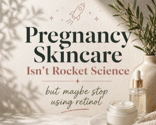 The Ultimate Guide to Pregnancy Skincare cover photo collage