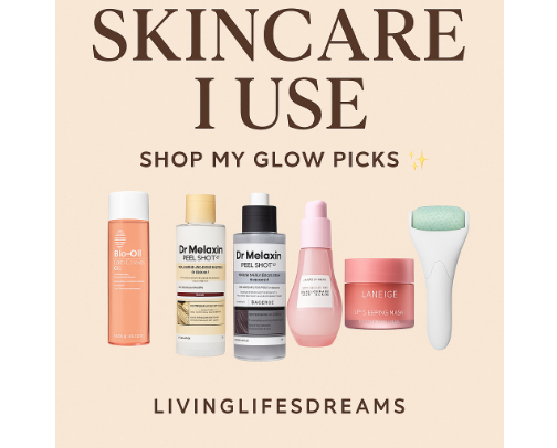 My Favorite Skincare finds cover photo collage