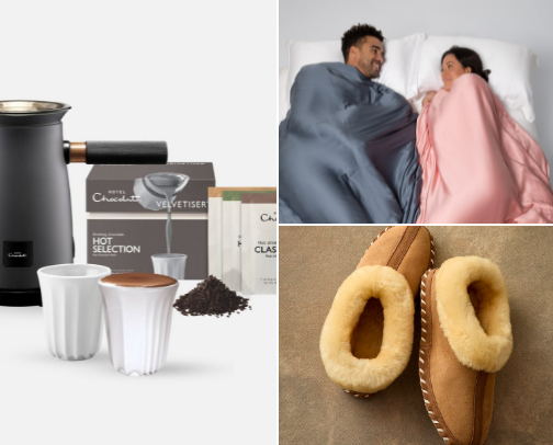 Luxury winter gifts cover photo collage