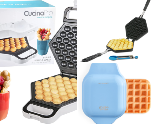 How I Went From Boring Frozen Waffles to Homemade Bubble Waffles Filled With Ice Cream cover photo collage