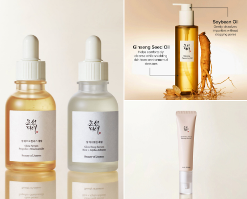 Korean skincare cover photo collage