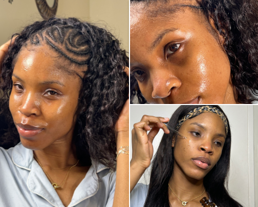 Skin Care for glowing, healthy skin 💙✨ cover photo collage
