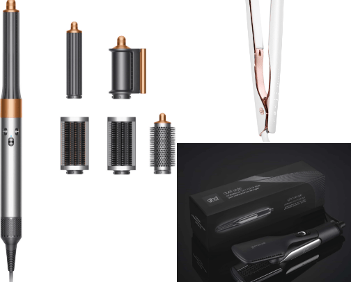 hair straightener cover photo collage