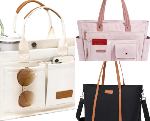 Top 10 Casual Travel Tote Bags for Women cover photo collage