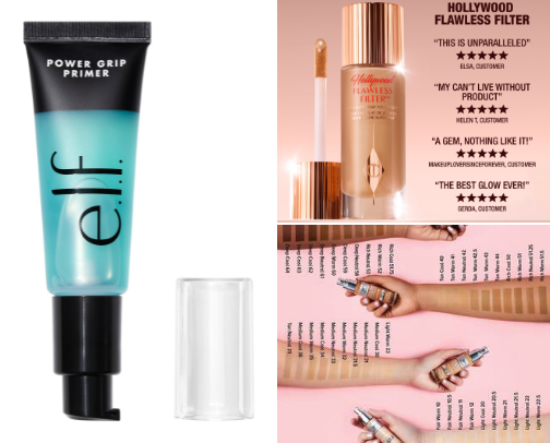 Makeup must haves🎀 cover photo collage