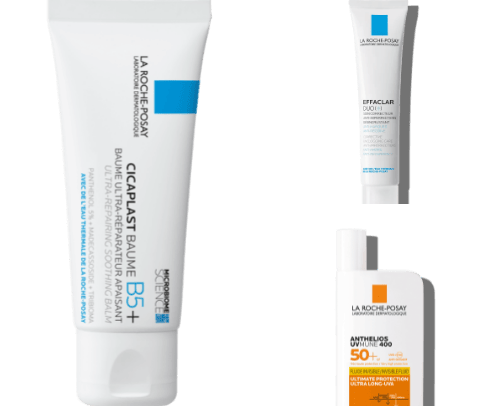 Skin care cover photo collage