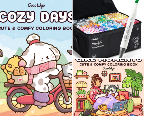 Coloring is my new hobby cover photo collage