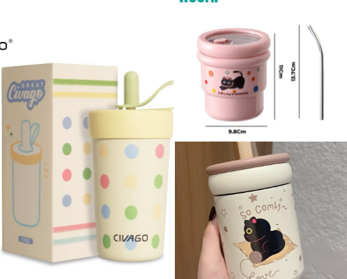 Matcha Tumbler cover photo collage