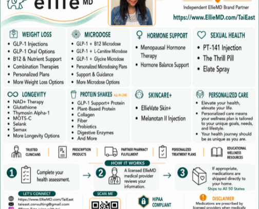 Tai East, EllieMD Independent Brand Partner (Health & Wellness 💚) cover photo collage