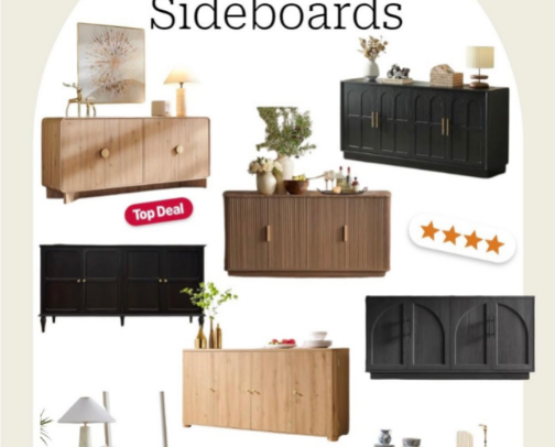 Affordable Statement Sideboards cover photo collage
