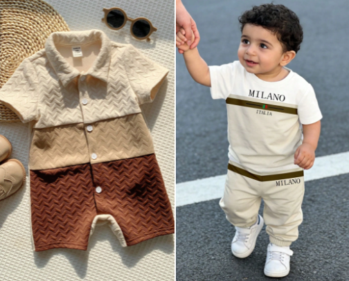 Les tenues de bébé que je commande avant qu'il grandisse trop vite 🥹" cover photo collage