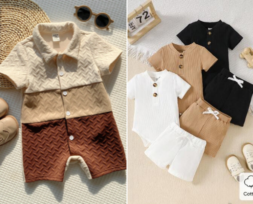 Les tenues de bébé que je commande avant qu'il grandisse trop vite 🥹" cover photo collage