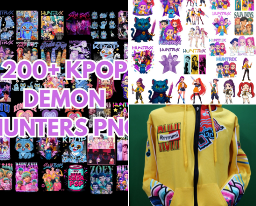 The Best KPop Demon Hunters Wares on Etsy cover photo collage