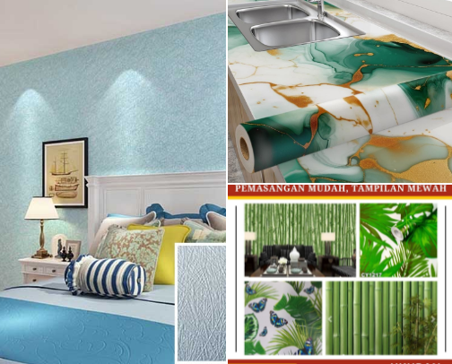 Walpeper sticker dinding pilihan saya cover photo collage