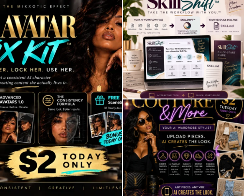 Shop My Digital Products cover photo collage