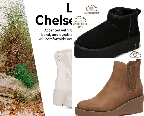 elegant footwear👢👡👠🥿 cover photo collage