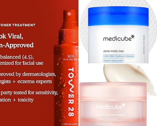 My go-to skincare routine cover photo collage