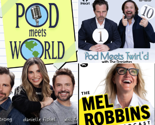Feel-Good Favorites: Podcasts That Instantly Lift My Mood cover photo collage