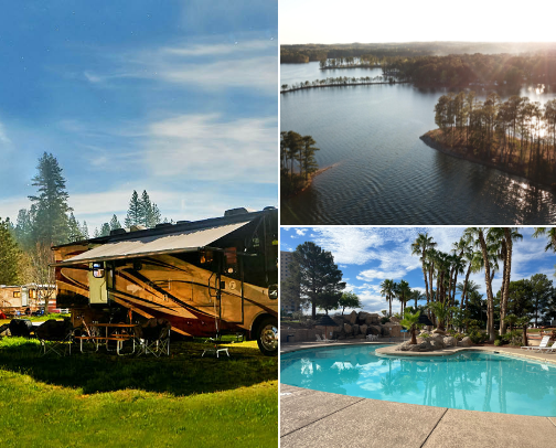 RV and Camper places ! cover photo collage