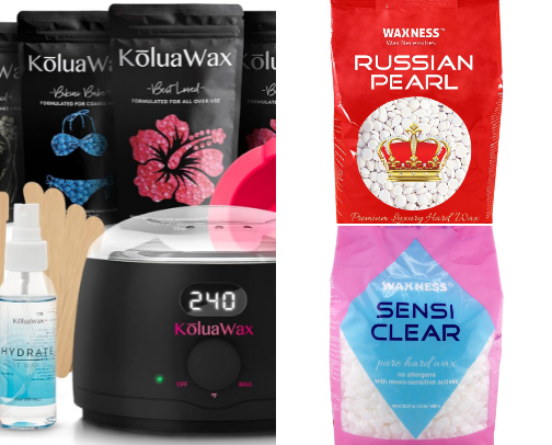 Body waxing cover photo collage