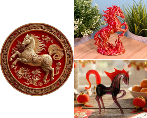 2026 Fire Horse Gifts: Handcrafted Luck for the 60-Year Lunar New Year Cycle cover photo collage