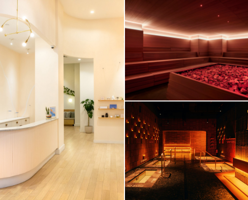 NYC’s Hot & Cold Plunge, Infrared & Social Wellness Hotspots cover photo collage