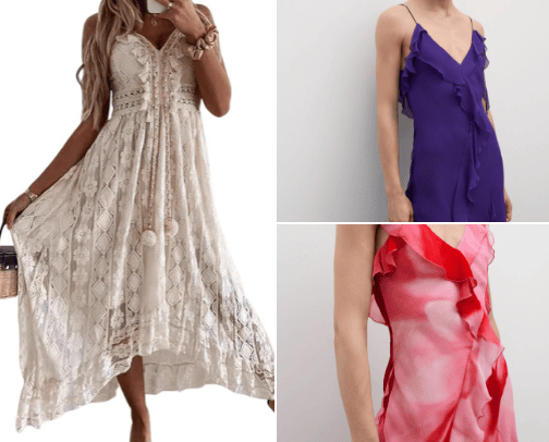 Summer Vacation Dresses cover photo collage