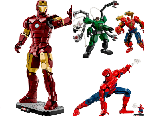 🦸 LEGO Marvel: Spider-Man, Iron Man & Superhero Builds cover photo collage