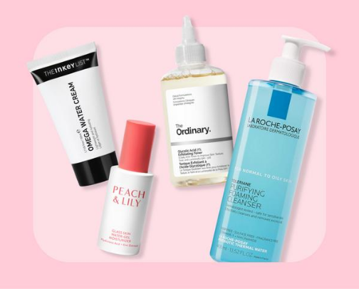 fav skin care cover photo collage