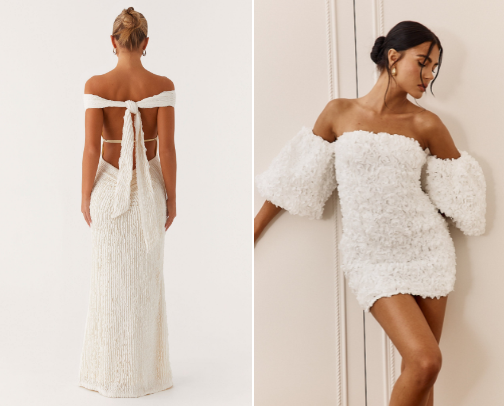 Bridal outfits cover photo collage