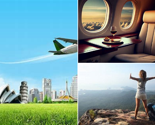 Let's go travel cover photo collage