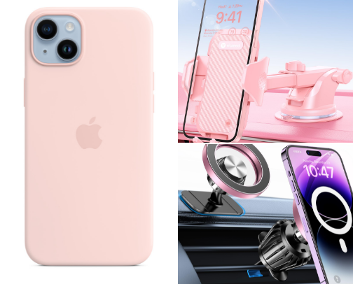 girly car accessories 🎀 cover photo collage