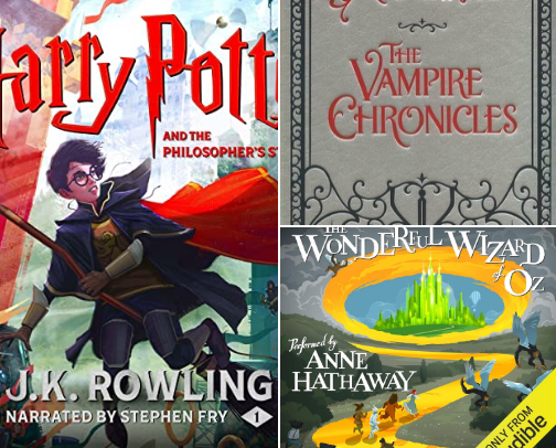 An Audiobook Escape List cover photo collage