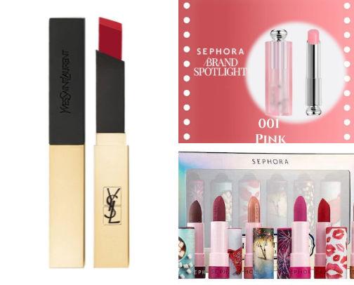 Sephora YSL Lipstick cover photo collage