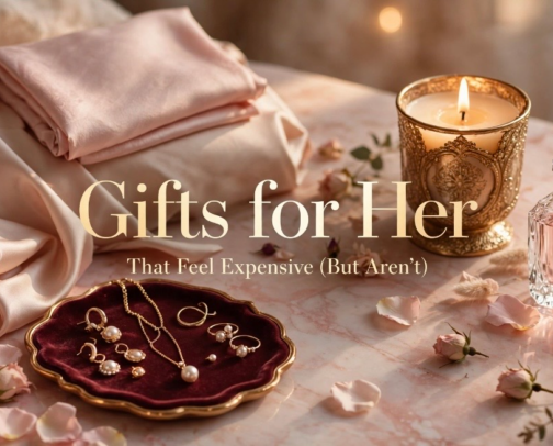 christmas gifts for her that feel expensive (but aren't) cover photo collage