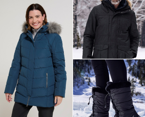 Dress warm for Winter season cover photo collage