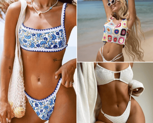Shein swimwear 🌸☀️ cover photo collage