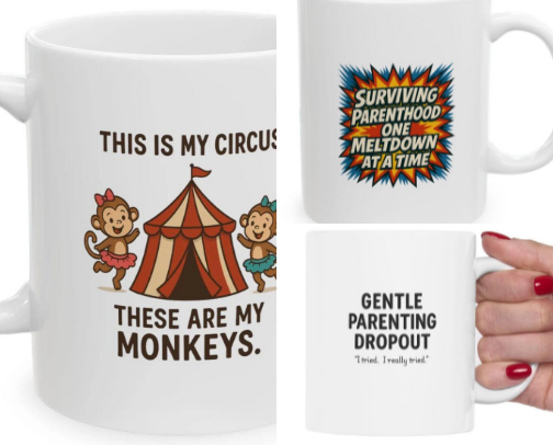 Fun Parenting Merch @ My Etsy Site cover photo collage