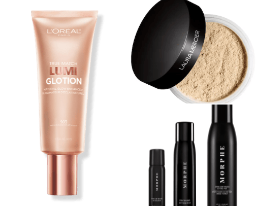 Light Makeup Routine Products cover photo collage
